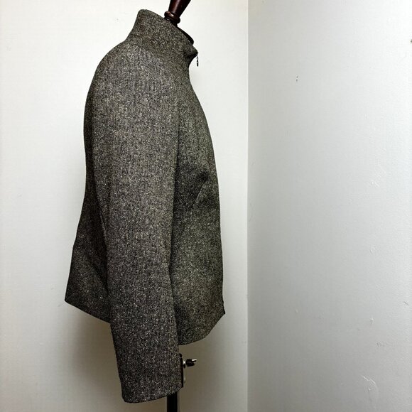 Akris Punto Women's Blazer Wool Silk Blend Light Jacket Front Full Zip‎ Sweater - Picture 2 of 15